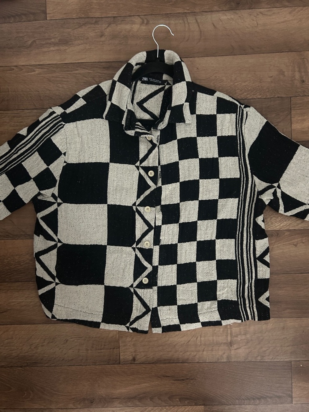 Zara Geometric Jacquard Shirt